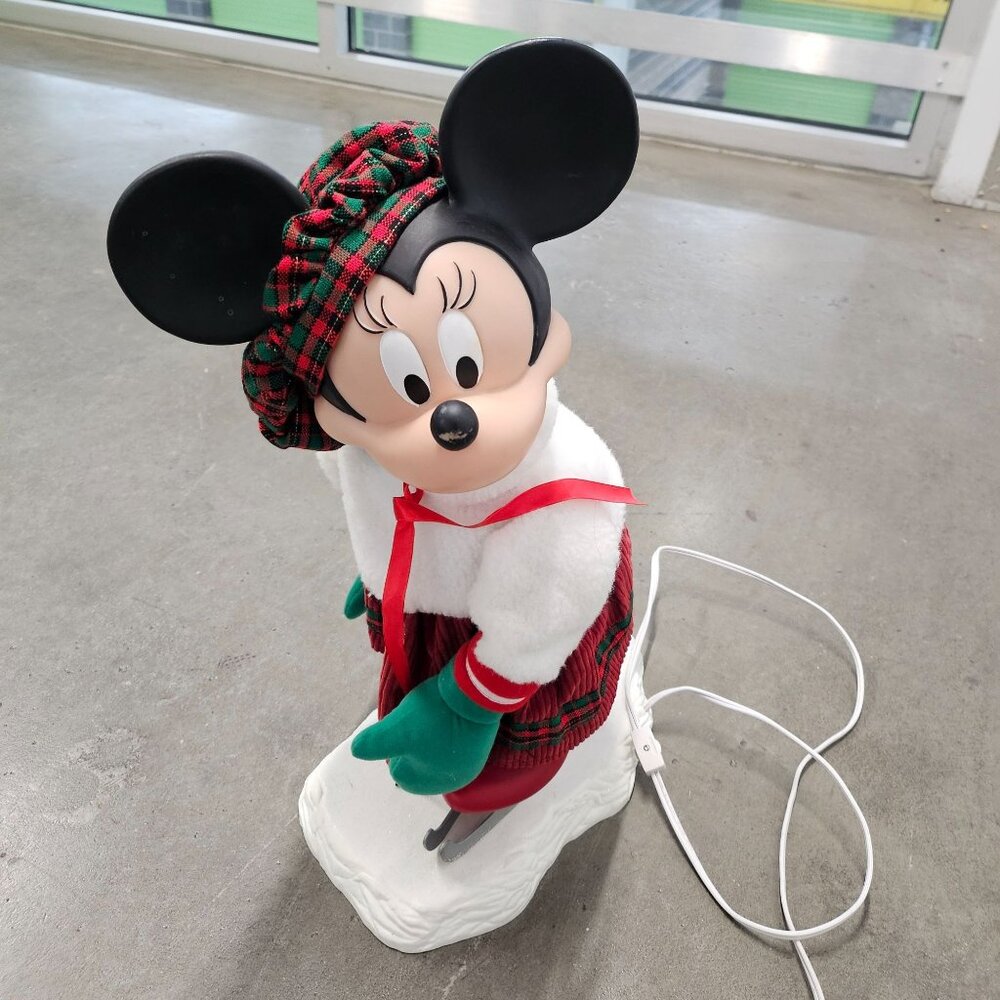 Vintage Disney Holiday Minnie Mouse Light-Up blow mold